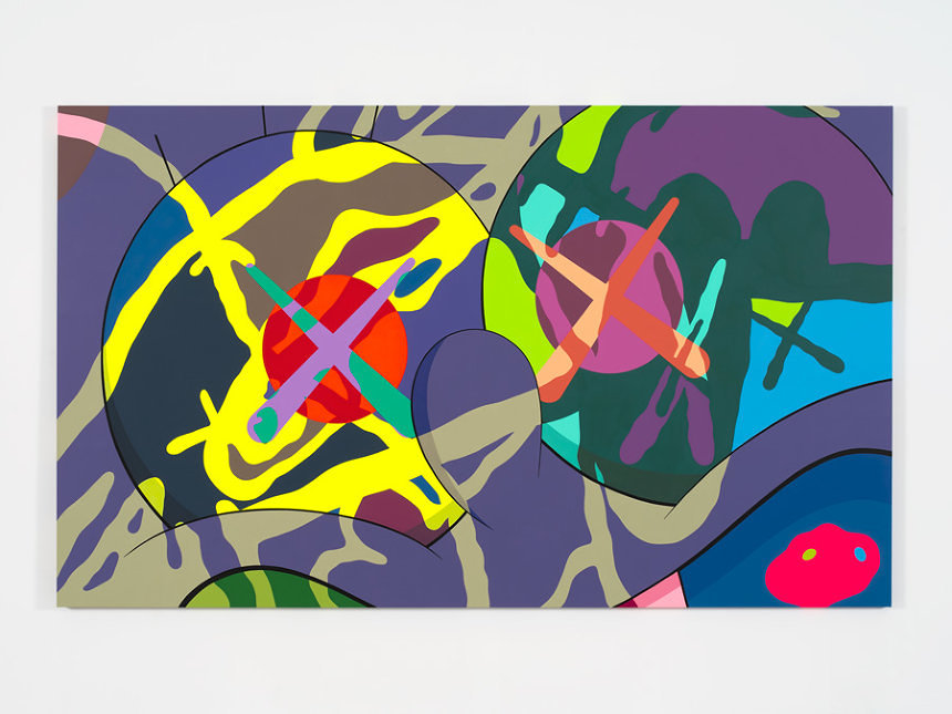 KAWS『#1_KAWS』Untitled, 2017 Acrylic on canvas 183×305cm / 72×120in. Photo: Farzad_Owrang / Courtesy Perrotin