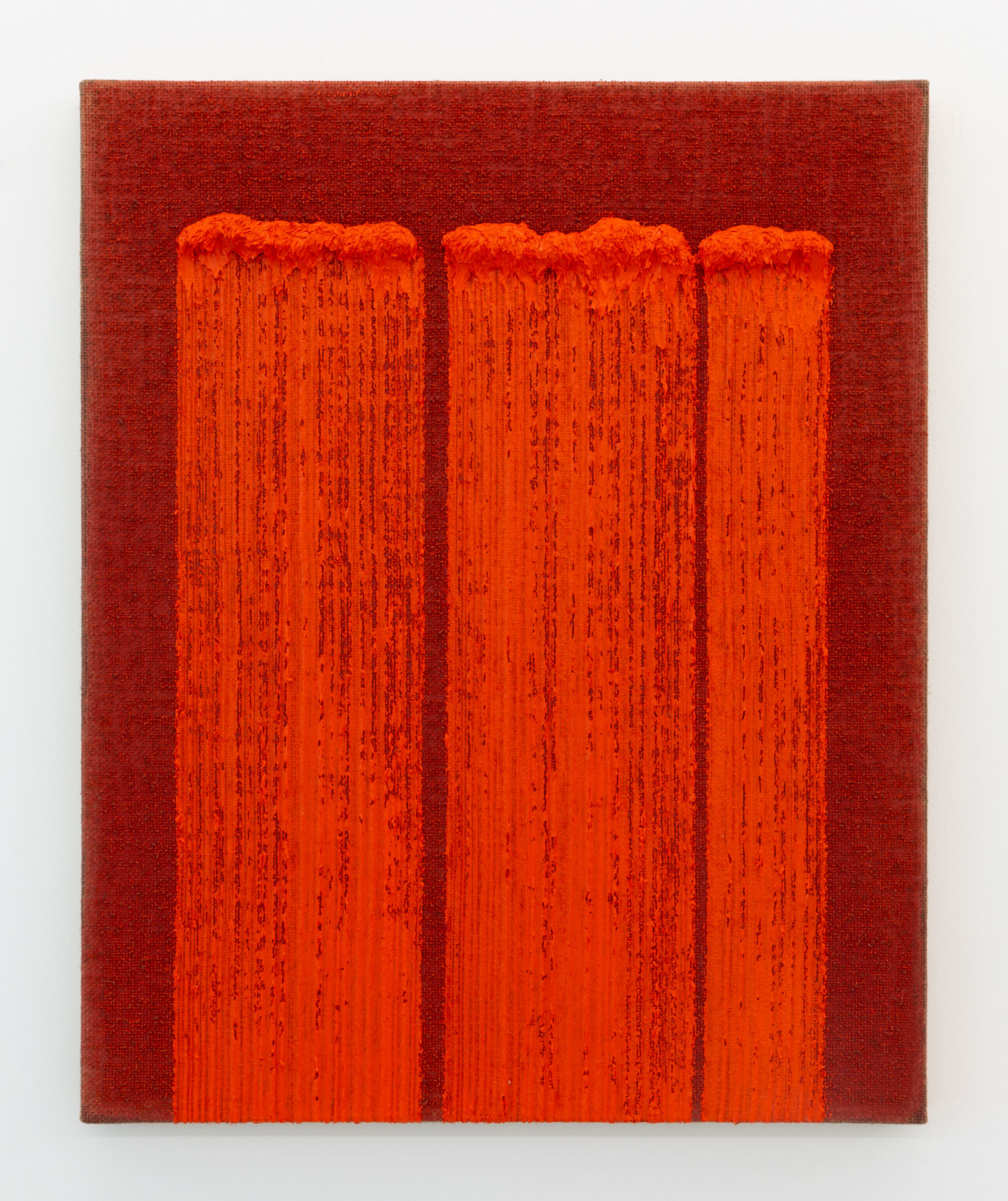 Ha Chong-hyun Conjunction 18-07, 2018 Oil on hemp 35 7/8 x 28 3/4 inches