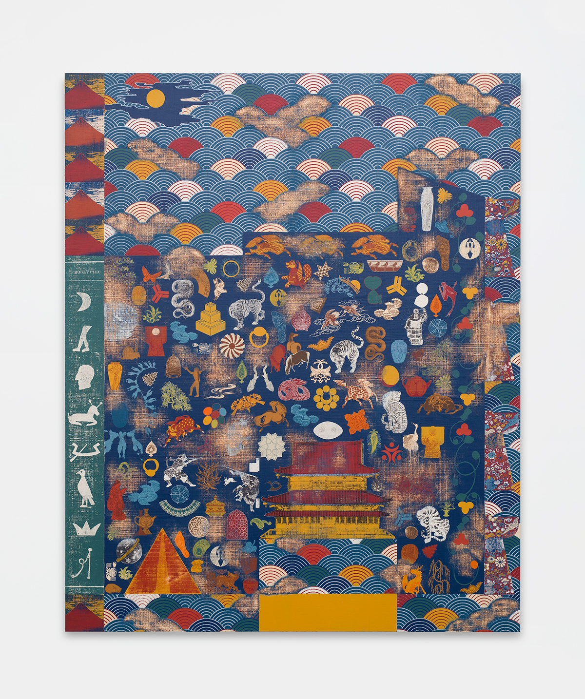 Kour Pour, Mystic Waves (Seigaiha), 2019, 165.10 × 134.62 cm Courtesy of Kour Pour