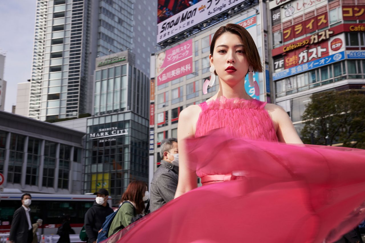 超美品 定価10万 エンポリオアルマーニ 三吉彩花着 ファーコート