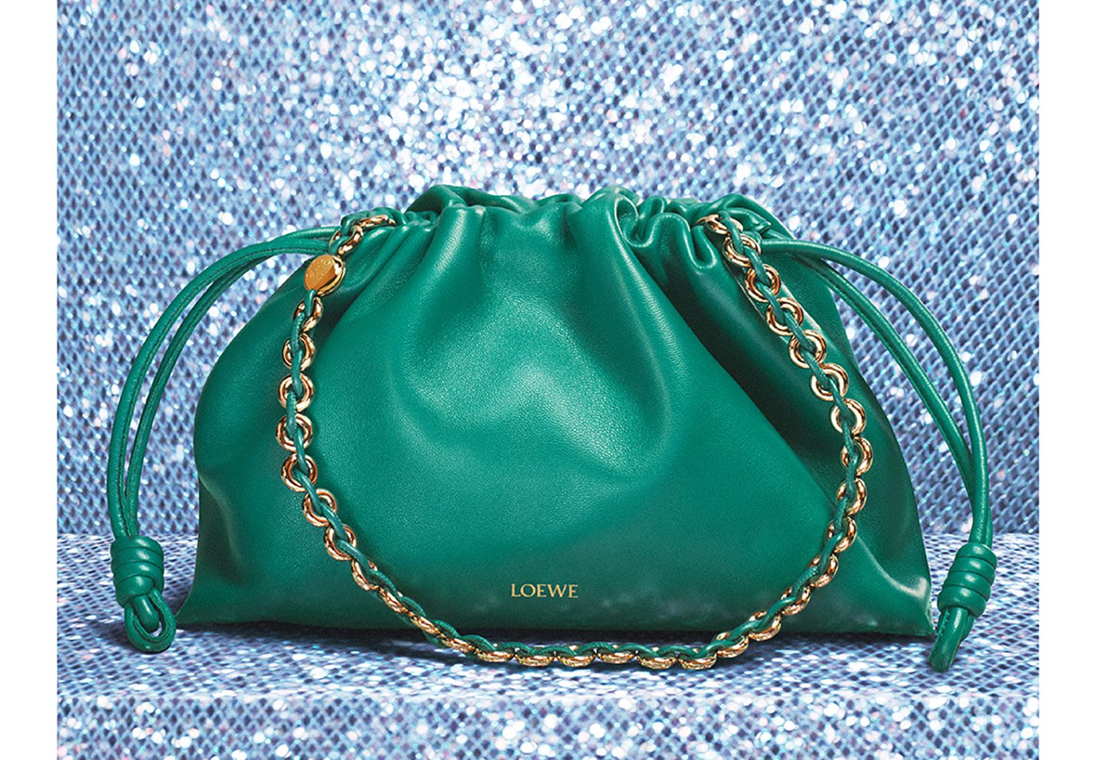LOEWE☆フラメンコパース ソフトホワイトxスカイブルー ロエベ｜FW24 フラメンコパース