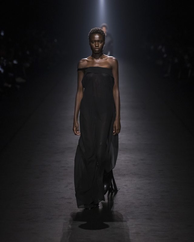 Model on the catwalk at the Ann Demeulemeester fashion show in Paris, Spring Summer 2024 Ready To Wear Fashion Week,

Photo by Valerio Mezzanotti