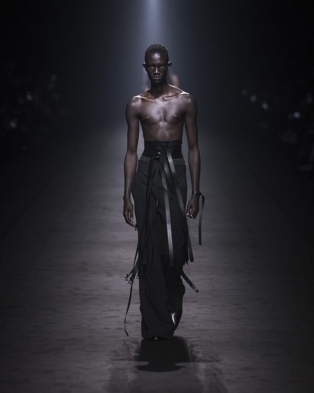 Model on the catwalk at the Ann Demeulemeester fashion show in Paris, Spring Summer 2024 Ready To Wear Fashion Week,

Photo by Valerio Mezzanotti