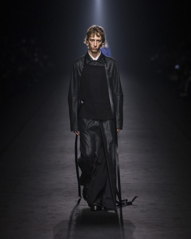 Model on the catwalk at the Ann Demeulemeester fashion show in Paris, Spring Summer 2024 Ready To Wear Fashion Week,

Photo by Valerio Mezzanotti