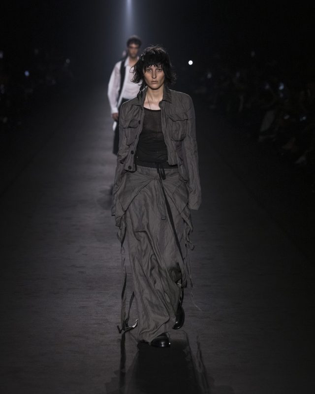 Model on the catwalk at the Ann Demeulemeester fashion show in Paris, Spring Summer 2024 Ready To Wear Fashion Week,

Photo by Valerio Mezzanotti