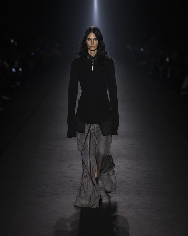 Model on the catwalk at the Ann Demeulemeester fashion show in Paris, Spring Summer 2024 Ready To Wear Fashion Week,

Photo by Valerio Mezzanotti