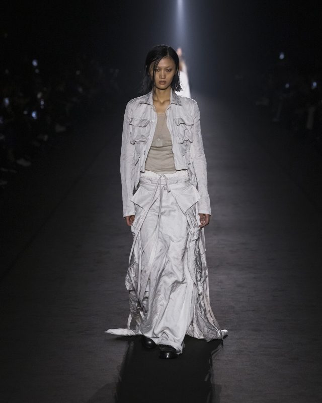 Model on the catwalk at the Ann Demeulemeester fashion show in Paris, Spring Summer 2024 Ready To Wear Fashion Week,

Photo by Valerio Mezzanotti