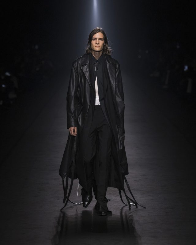 Model on the catwalk at the Ann Demeulemeester fashion show in Paris, Spring Summer 2024 Ready To Wear Fashion Week,

Photo by Valerio Mezzanotti