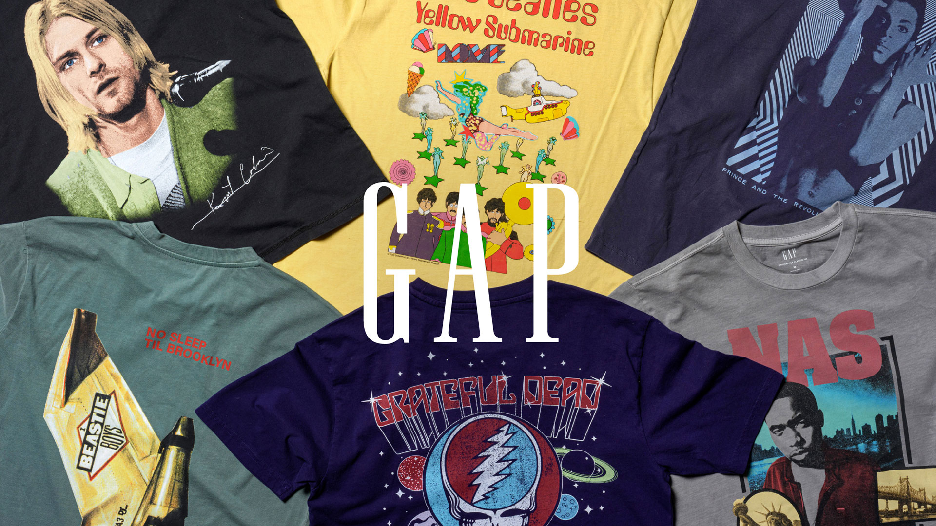 世界的アーティストが登場。ギャップが「Vintage Music Tees