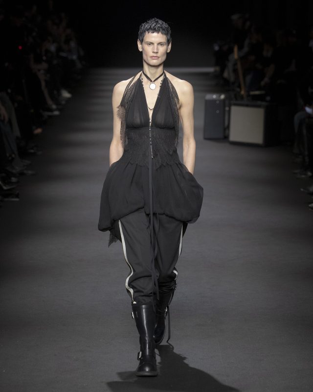 Model on the catwalk at the Ann Demeulemeester fashion show in Paris, Spring Summer 2026 Ready To Wear Fashion Week

Photo by Valerio Mezzanotti / NOWFASHION