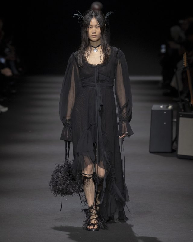 Model on the catwalk at the Ann Demeulemeester fashion show in Paris, Spring Summer 2026 Ready To Wear Fashion Week

Photo by Valerio Mezzanotti / NOWFASHION