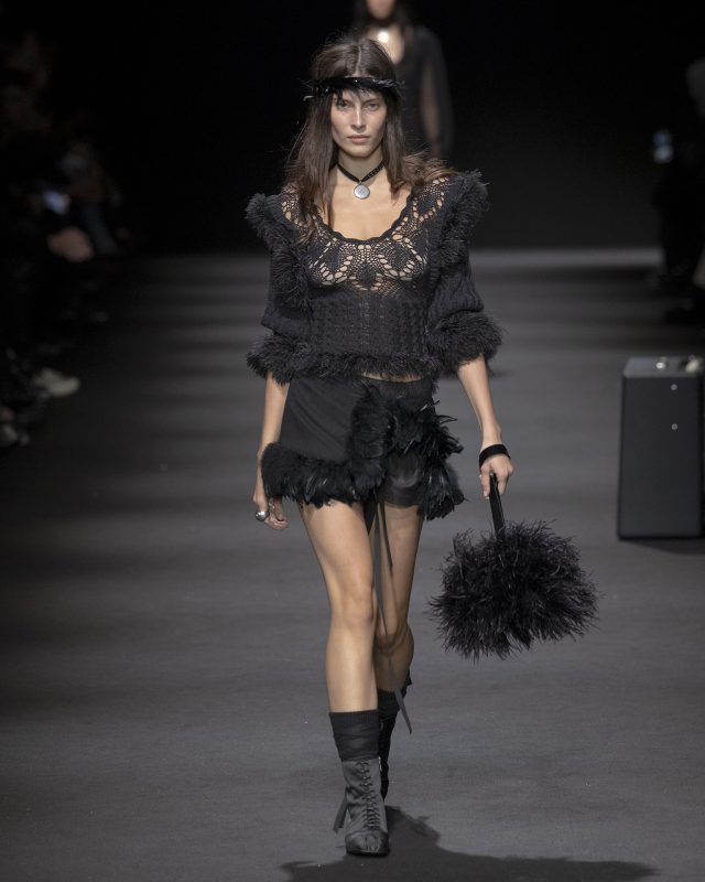 Model on the catwalk at the Ann Demeulemeester fashion show in Paris, Spring Summer 2026 Ready To Wear Fashion Week

Photo by Valerio Mezzanotti / NOWFASHION
