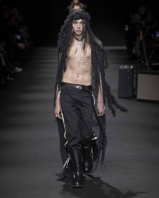 Model on the catwalk at the Ann Demeulemeester fashion show in Paris, Spring Summer 2026 Ready To Wear Fashion Week

Photo by Valerio Mezzanotti / NOWFASHION