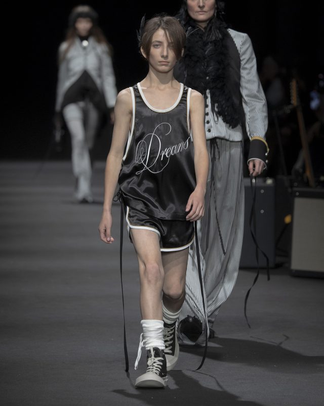 Model on the catwalk at the Ann Demeulemeester fashion show in Paris, Spring Summer 2026 Ready To Wear Fashion Week

Photo by Valerio Mezzanotti / NOWFASHION