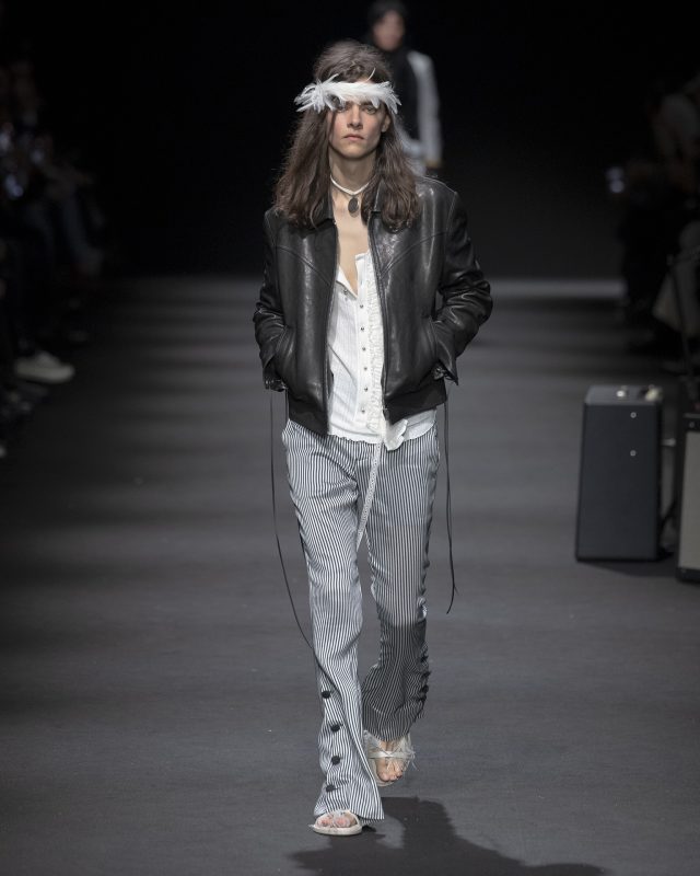 Model on the catwalk at the Ann Demeulemeester fashion show in Paris, Spring Summer 2026 Ready To Wear Fashion Week

Photo by Valerio Mezzanotti / NOWFASHION