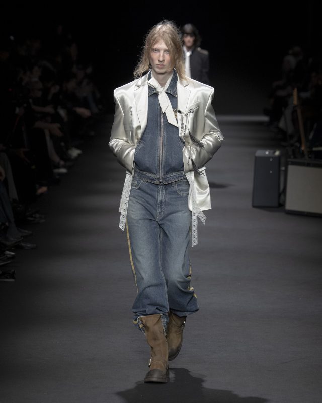 Model on the catwalk at the Ann Demeulemeester fashion show in Paris, Spring Summer 2026 Ready To Wear Fashion Week

Photo by Valerio Mezzanotti / NOWFASHION