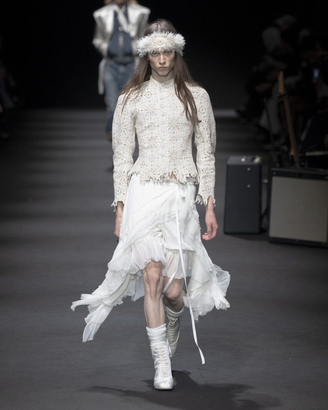 Model on the catwalk at the Ann Demeulemeester fashion show in Paris, Spring Summer 2026 Ready To Wear Fashion Week

Photo by Valerio Mezzanotti / NOWFASHION