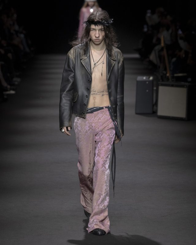 Model on the catwalk at the Ann Demeulemeester fashion show in Paris, Spring Summer 2026 Ready To Wear Fashion Week

Photo by Valerio Mezzanotti / NOWFASHION