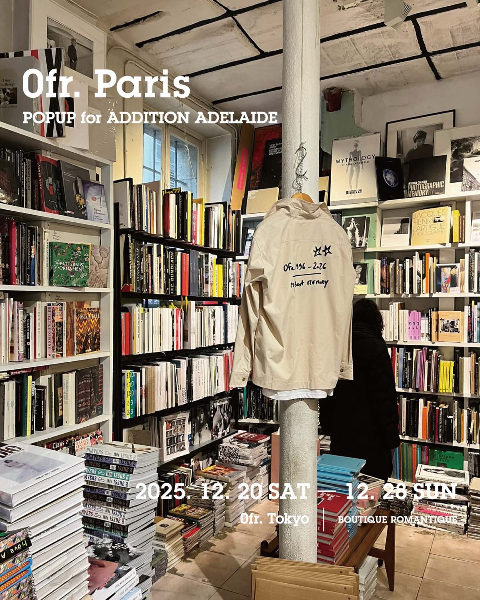 0fr. Parisが表参道でブックポップアップ開催